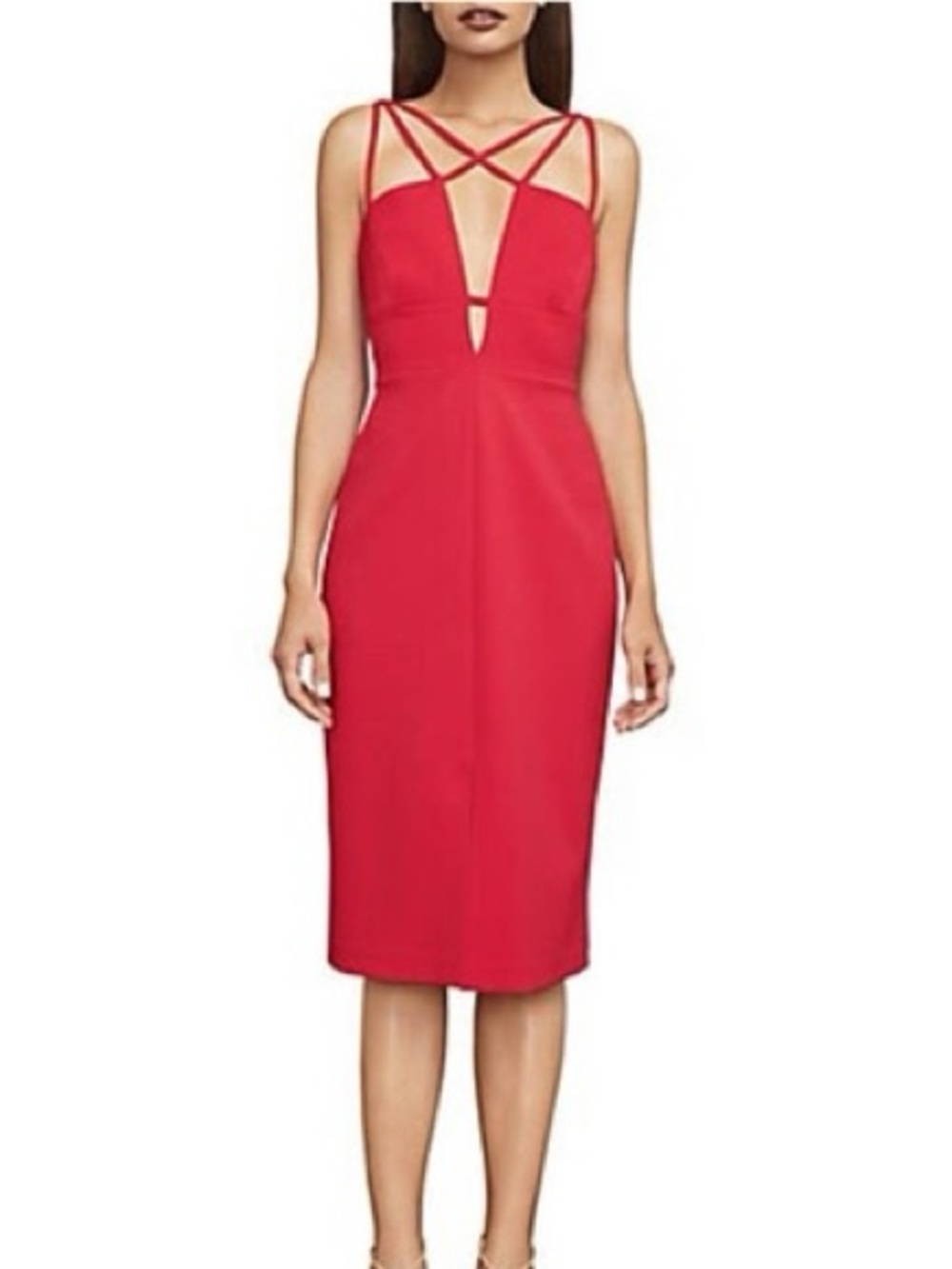 BCBGMaxAzria Sidonia Strappy Midi Dress size 0